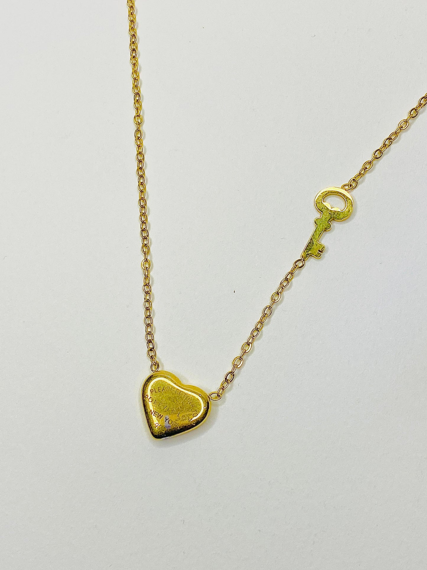 Key Heart Pendant For Girls